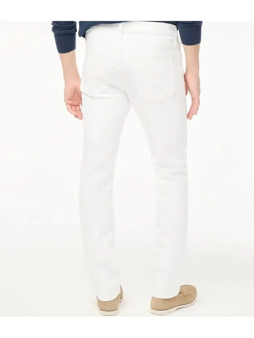 Straight-fit white jean in signature flex 31/32